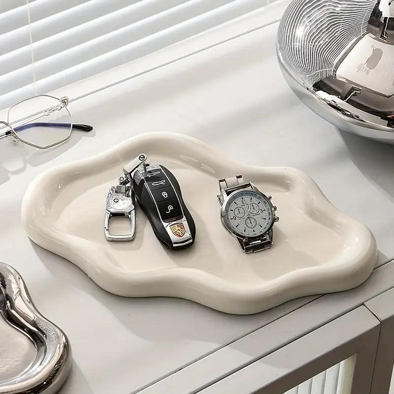 Ciotola decorativa ceramica a forma di nuvola