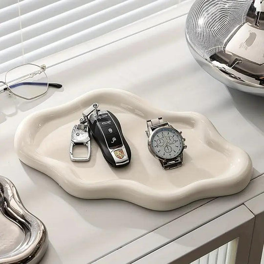 Ciotola decorativa ceramica a forma di nuvola