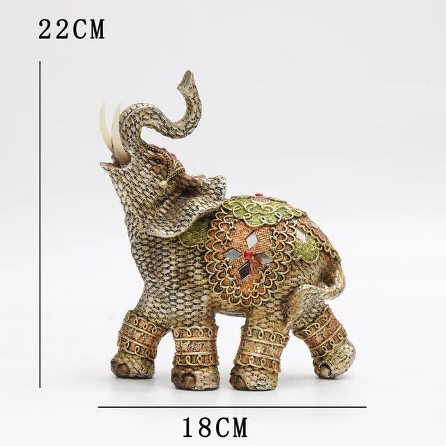 Geluks Olifant Welvaart Sculptuur