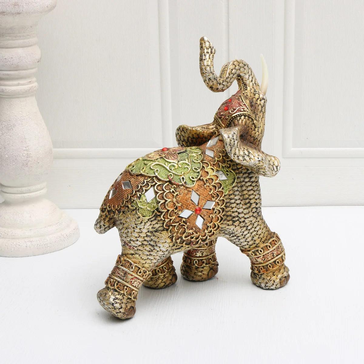 Geluks Olifant Welvaart Sculptuur