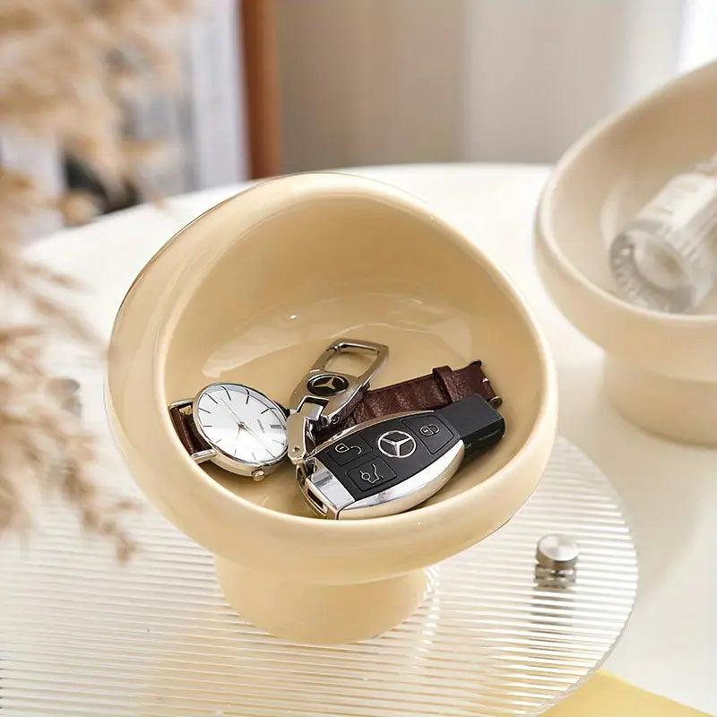 Coupelle décorative champignon en céramique