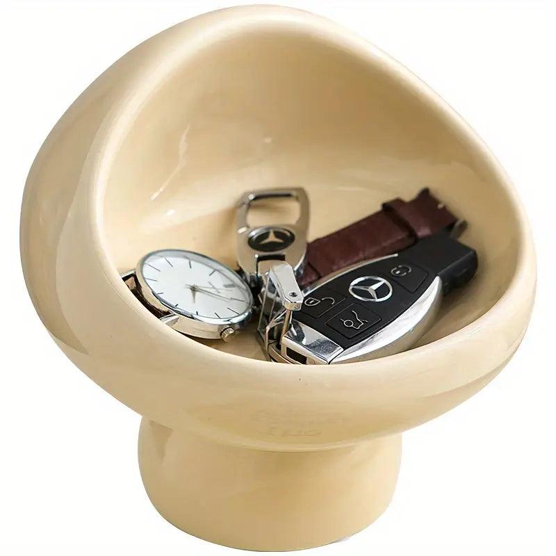 Coupelle décorative champignon en céramique