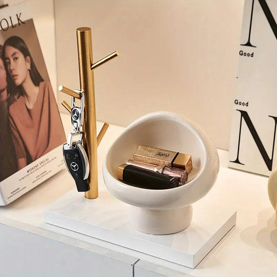 Coupelle décorative champignon en céramique