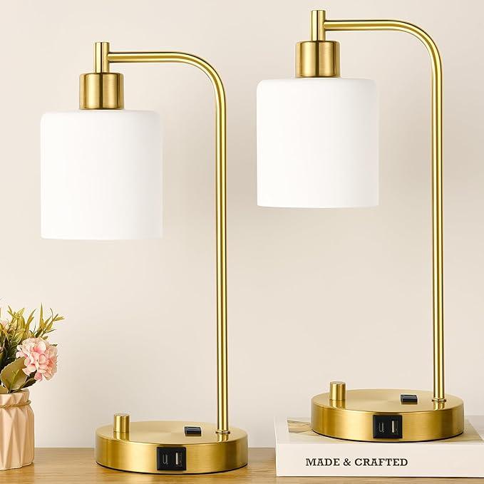 Industriële Tafellampen Set van 2