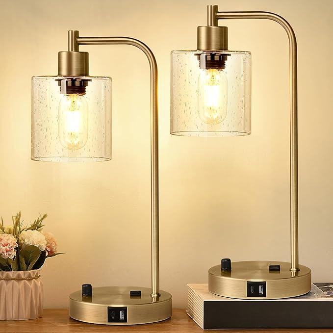 Industriële Tafellampen Set van 2