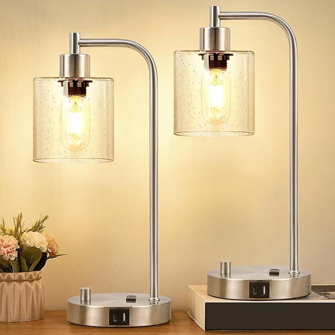 Industriële Tafellampen Set van 2