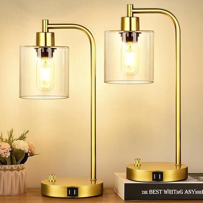 Industriële Tafellampen Set van 2