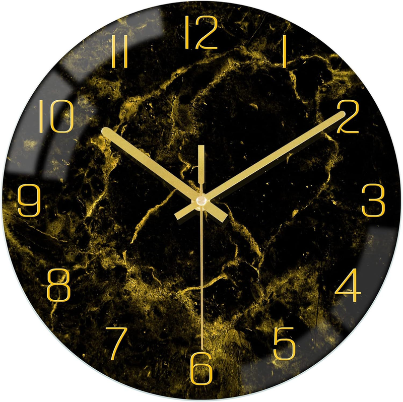 Sterrenstelsel Glas Wandklok | Modern Huisdecoratie Uurwerk