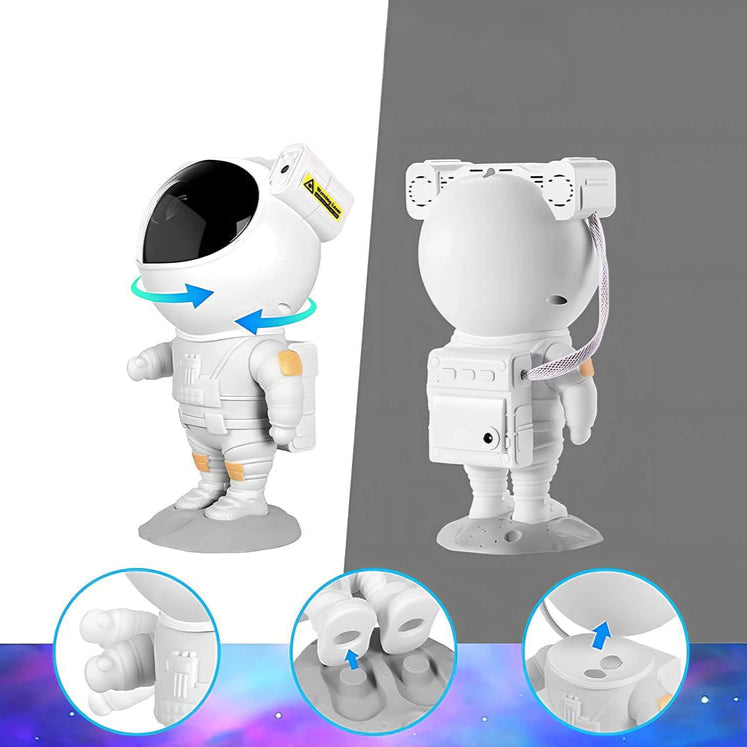 Projecteur d'astronaute étoiles | Projecteur de nébuleuse et voie lactée pour décoration de chambre