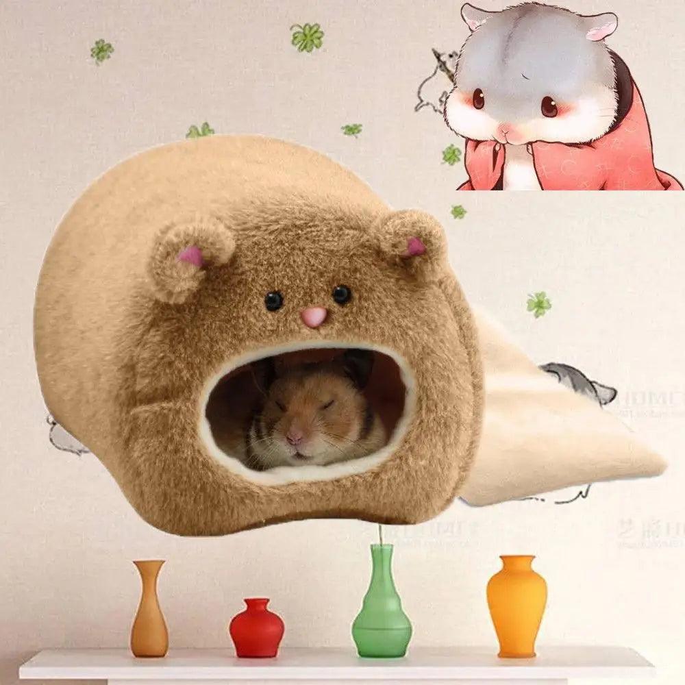 Hamster Zacht Warm Bed | Hangend Nest + Mat voor Kleine Dieren
