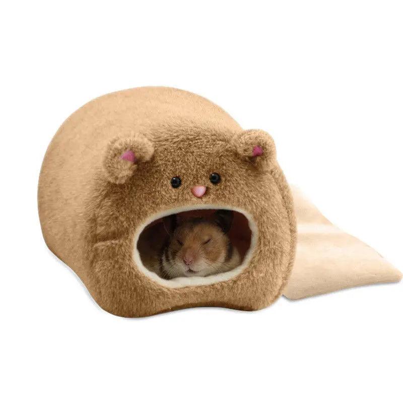 Hamster Zacht Warm Bed | Hangend Nest + Mat voor Kleine Dieren