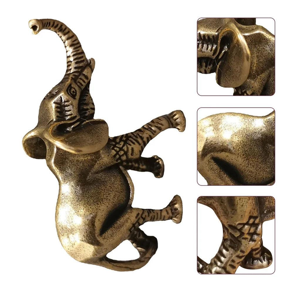 Sculpture d'éléphant doré