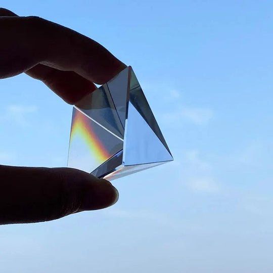 Prisma Verre Optique Cristal Pyramide