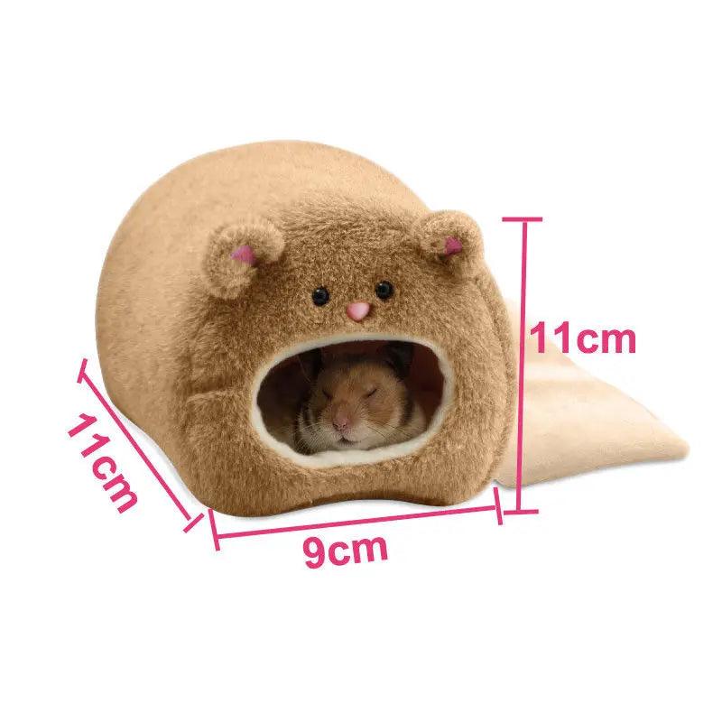 Hamster Zacht Warm Bed | Hangend Nest + Mat voor Kleine Dieren