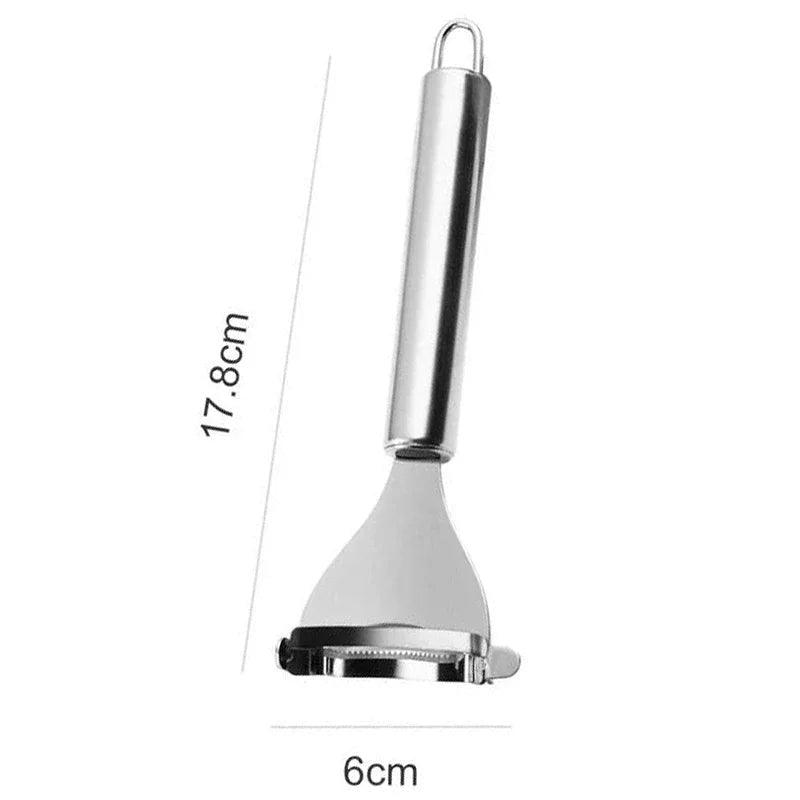 Sbucciatore di mais in acciaio inossidabile - Tagliapistoni dentato e sbucciatore per verdure, indispensabile aiuto in cucina