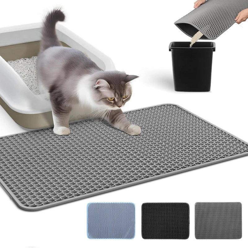 Waterdichte Dubbellaagse Kattenbakmat