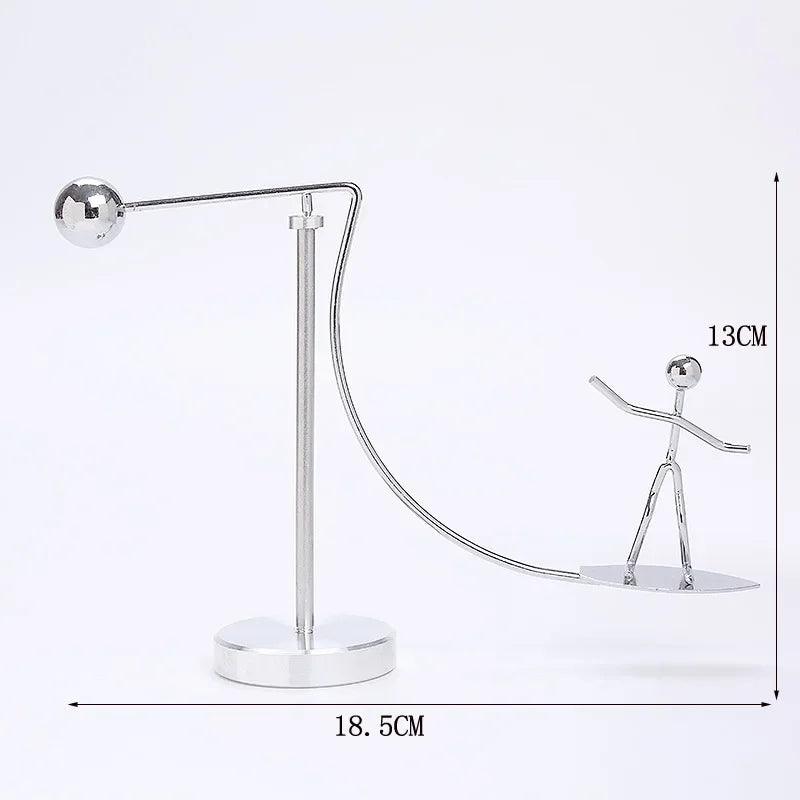 Creatieve Balans Pendulum - Newton's Fysica Pendule Bal, Afstudeercadeau, Woonkamer Decor, Permanente Beweging Sculptuur