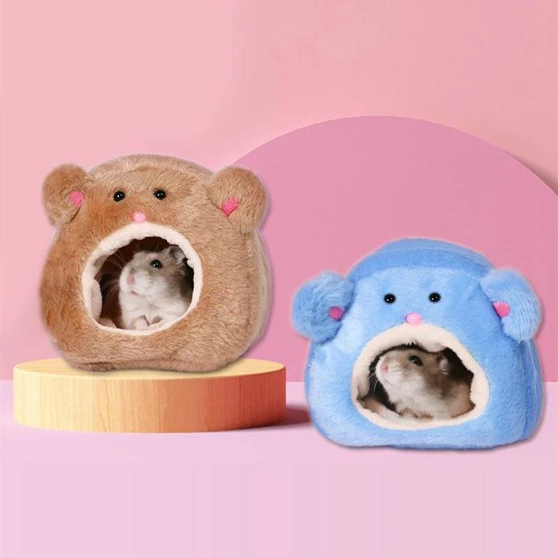 Hamster Zacht Warm Bed | Hangend Nest + Mat voor Kleine Dieren