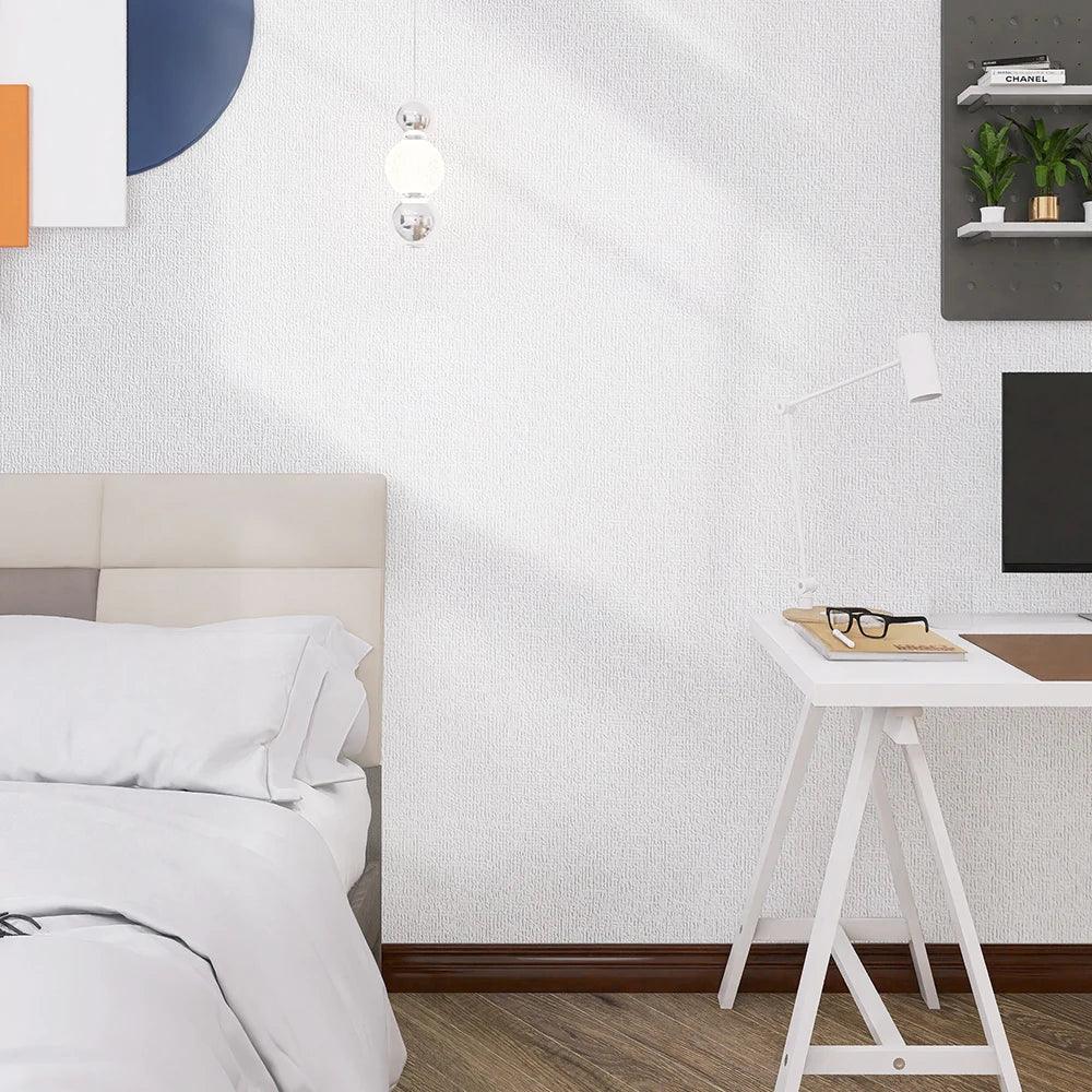 Autocollant mural 3D blanc en mousse épaisse - papiers peints en mousse XPE auto-adhésive étanche