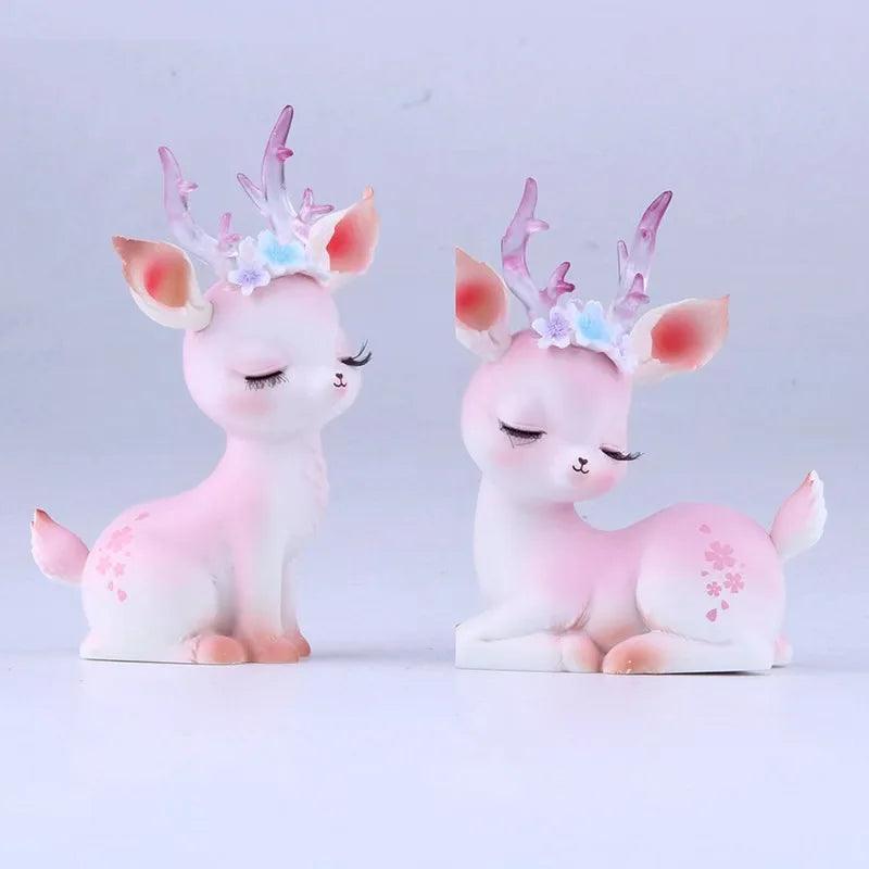 Bobblehead de veau rose Hars