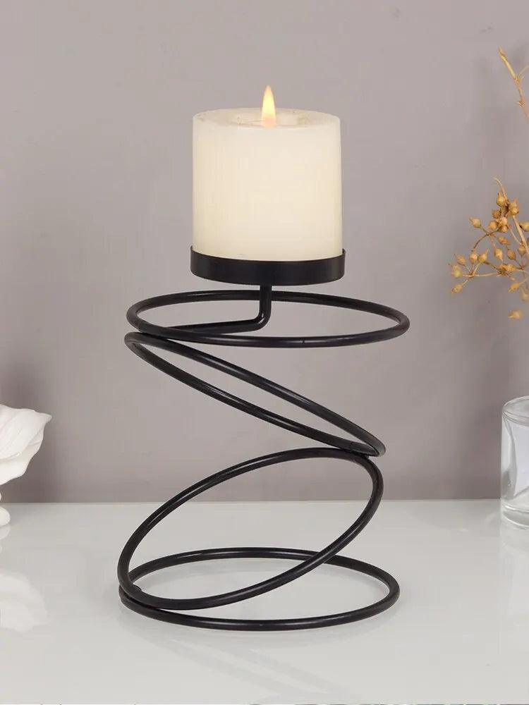 Ins Luxe Stijl Metaal Kandelaren | Eenvoudige Gouden Trouwsdecoratie & Bar Party Accessoires | Woonkamer & Huisdecoratie