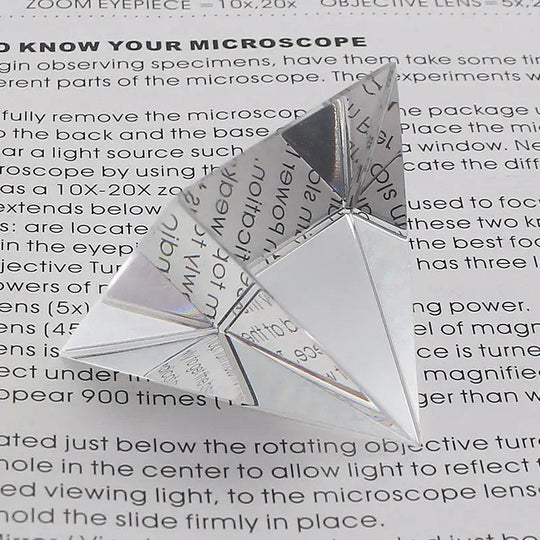 Prisma Verre Optique Cristal Pyramide