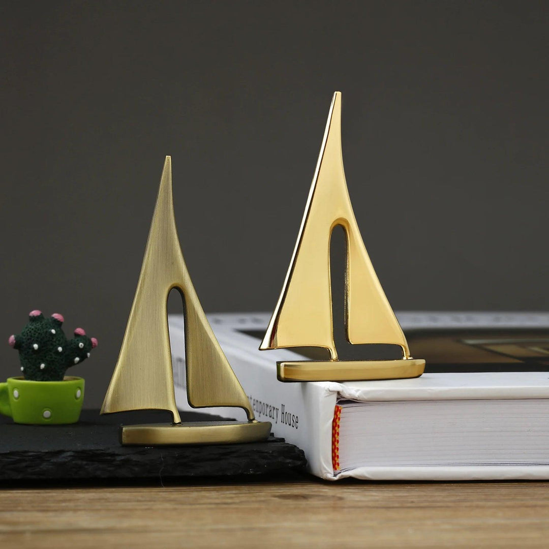 Voilier décoratif créatif en alliage de zinc - Décoration moderne pour salon et bureau
