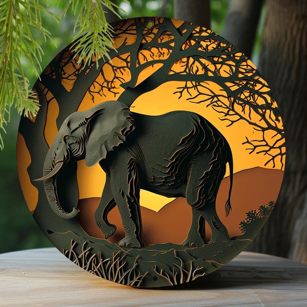 Metalen Olifant Beeldje - Luxe Decoratie