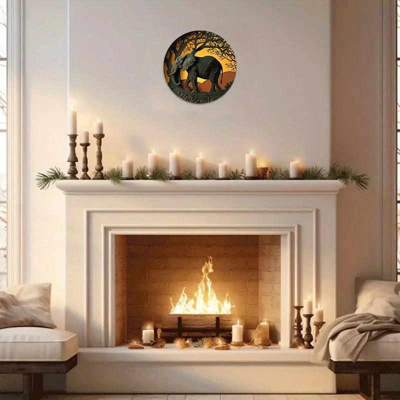 Metalen Olifant Beeldje - Luxe Decoratie