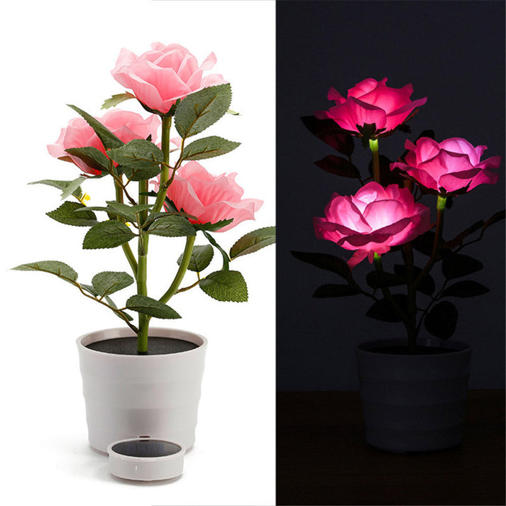 Zonne-energie Lotus Bloem Tuinlamp