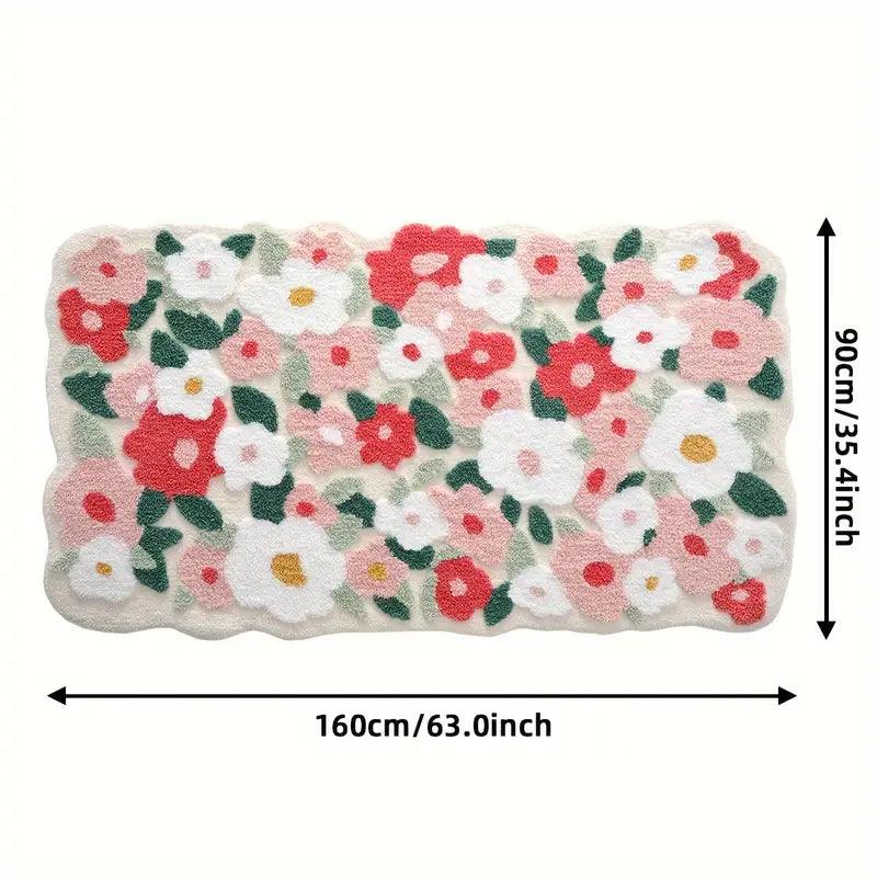 Moderno tappeto da pavimento in fiori di lusso e comfort