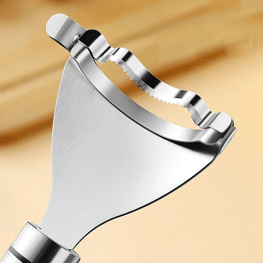 Sbucciatore di mais in acciaio inossidabile - Tagliapistoni dentato e sbucciatore per verdure, indispensabile aiuto in cucina