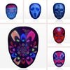 Rechargeable LED mask with changing face