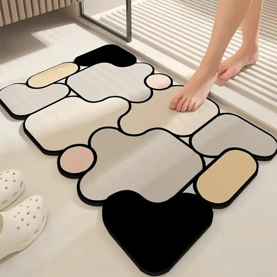 Tappetino da bagno antiscivolo puzzle creativo terra