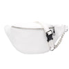 Women's Leather Waist Bag with Chain
