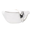 Women's Leather Waist Bag with Chain