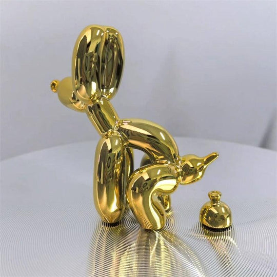 Statue de caca de chiot BalloonDog | Accessoire d'intérieur moderne