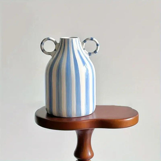 Ceramic Bud Vase with Double Handle