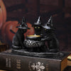 Drie Heksen Katten Theelicht Kaarshouder | Halloween