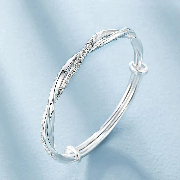 Bella Braccialetto Intrecciato Argento