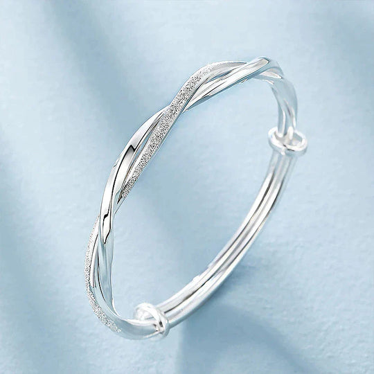 Bella Braccialetto Intrecciato Argento