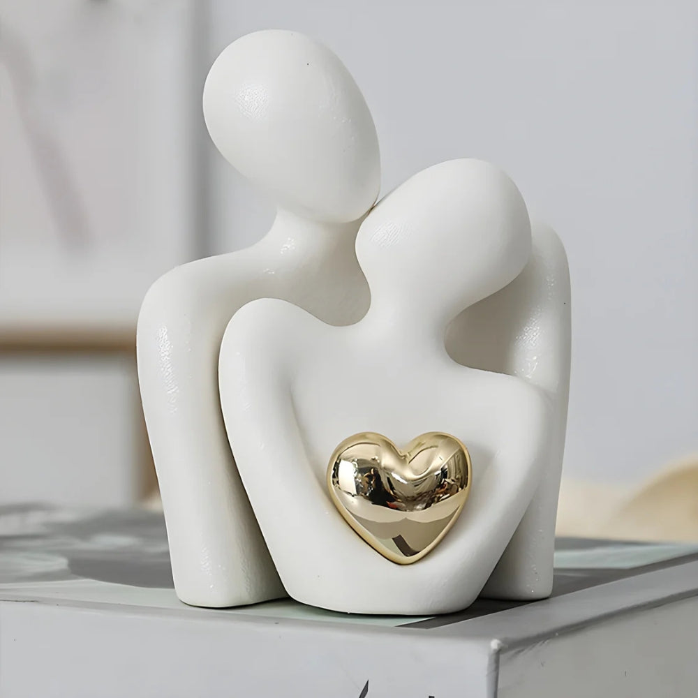Coppia minimalista con immagine a cuore