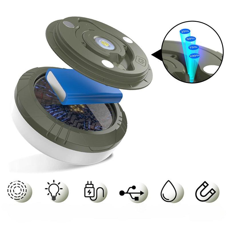 Éclairage à cordes étanche, portable et rangeable