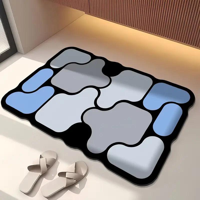 Tappetino da bagno antiscivolo puzzle creativo terra
