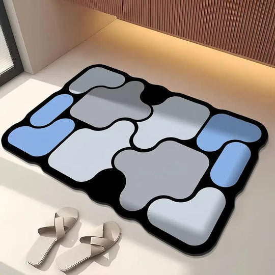 Tappetino da bagno antiscivolo puzzle creativo terra