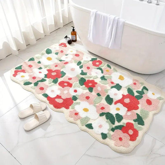 Moderno tappeto da pavimento in fiori di lusso e comfort
