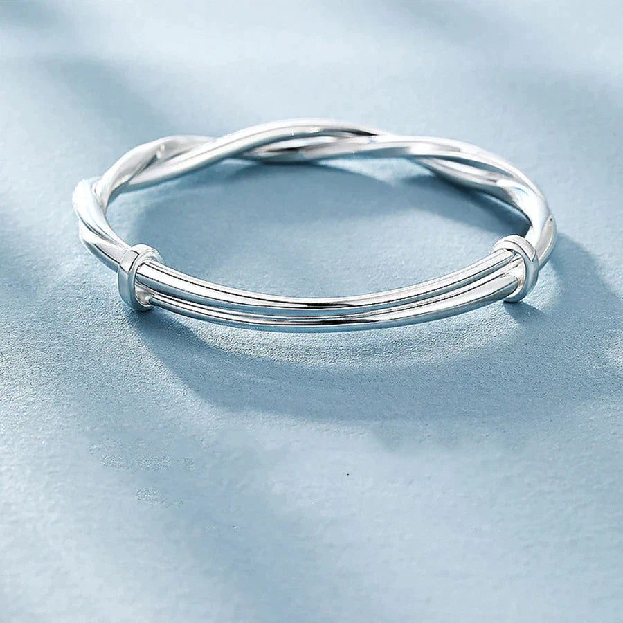 Bella Braccialetto Intrecciato Argento