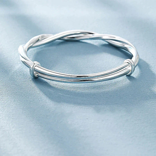 Bella Braccialetto Intrecciato Argento