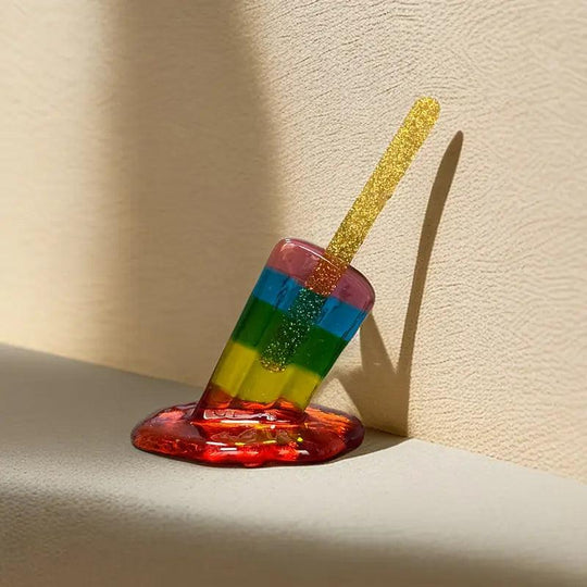 Ornamento in resina a gelato fuso