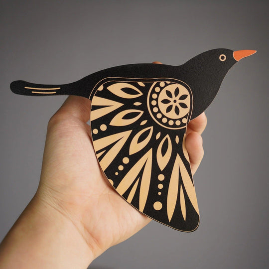 Décor d'oiseau gothique